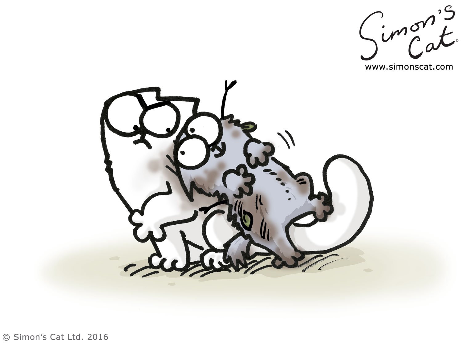 Simon's Cat 🐾 on X: Simon's Cat and kitten are making a mess in