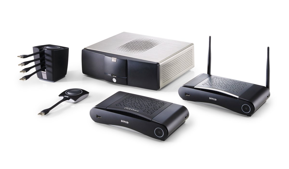 Find all <a href="/BarcoClickShare/">ClickShare by Barco</a> Systems with installation service and support in Munich: kiessling.com/clickshare