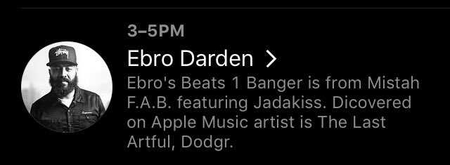 TheLastArtful's tweet photo. To all my franz subscribed to @AppleMusic! Be sure to tune in to @oldmanebro's show today at 3:55pm PT. 😇 https://t.co/CYIsvHFkxd