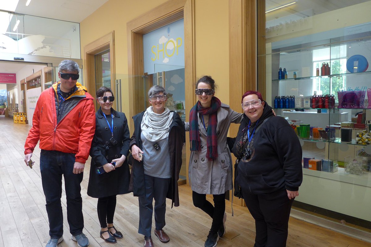 CarolineClaisse's tweet image. #Visualawareness training Great team! @AmeliaKnowlson @please_touch_ Thanks @SRSBCharity @MuseumSheffield