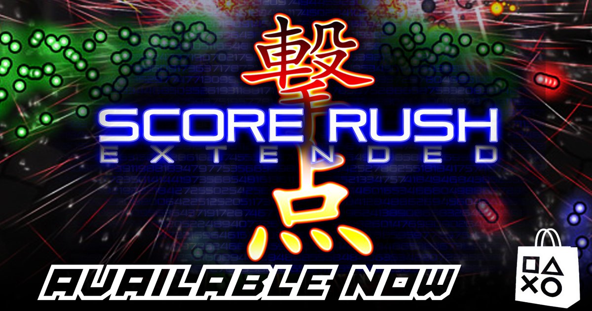 ReverbGames's tweet image. Now Available on #PS4 in European markets! Find it in your PSN storefront today! #ScoreRushExtended