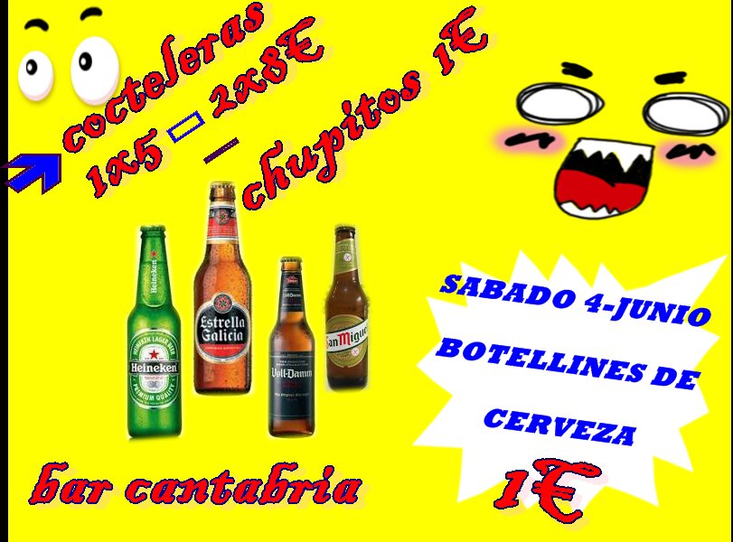 bar_cantabria's tweet photo. YA VAMOS TERMINANDO LA SEMANA..MUXO  ANIMO A LOS K  TENGAIS K ESTUDIAR Y A LOS K SALGAIS OS VOY DEJANDO UN ADELANTO https://t.co/FTBWZQatbr