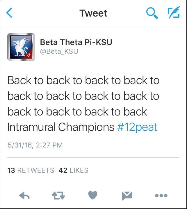 BetaThetaPi's tweet photo. Not much explanation is needed for our men at K-State... @Beta_KSU https://t.co/xCSkN8dGGS