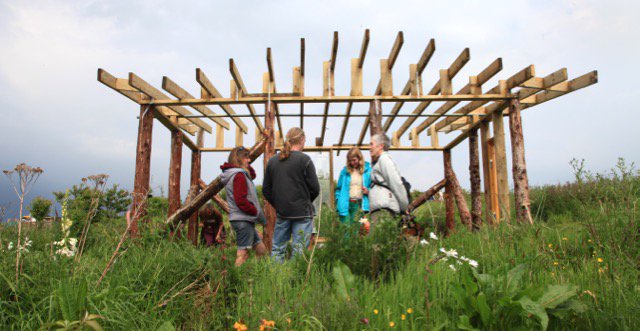 saraPjones's tweet photo. Beautiful watershed in progress in Borth gardens. It will collect rainwater- by community for community! https://t.co/c5parudRS0