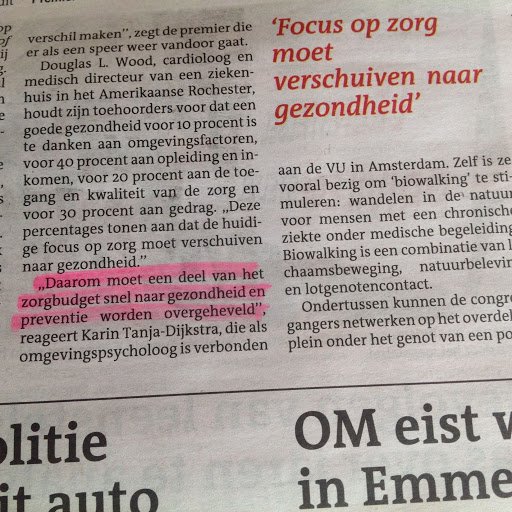 'zorgbudget naar gezondheid': volledig mee eens! Bespreekbaar <a href="/Noordenveld/">Gemeente Noordenveld</a>? #BeweegReden #WandelReden