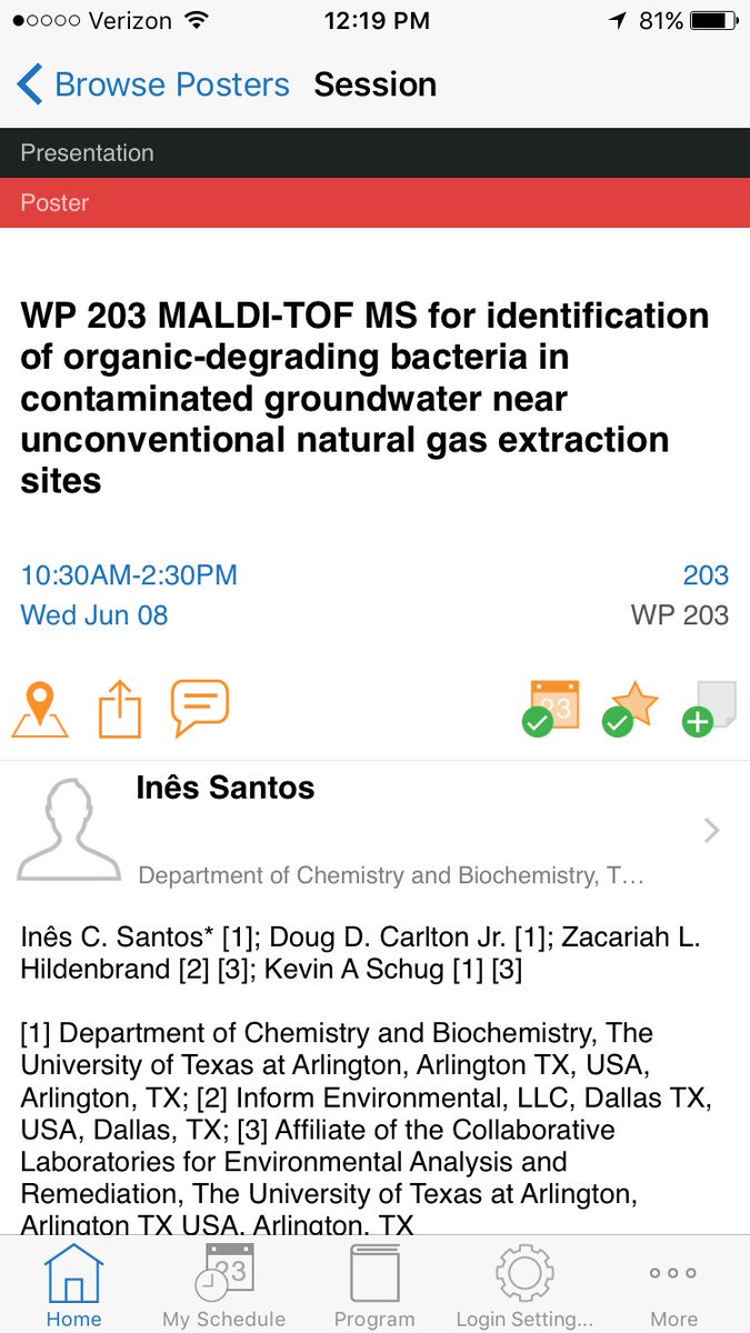 LabsOfCLEAR's tweet photo. 1 poster printed 4 #asms2016. Many more 2 wrap up. #UTACLEAR #MALDI #Bacteria #fracking #groundwater #naturalgas https://t.co/vKzXFNyYbO
