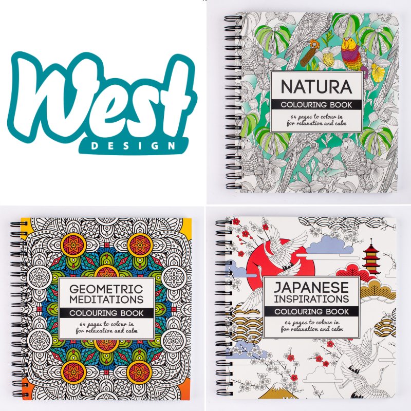 Here's a triple review of some lovely #colouring books produced by <a href="/WestDesignProd/">West Design Products</a> goo.gl/xcqtnP #coloring
