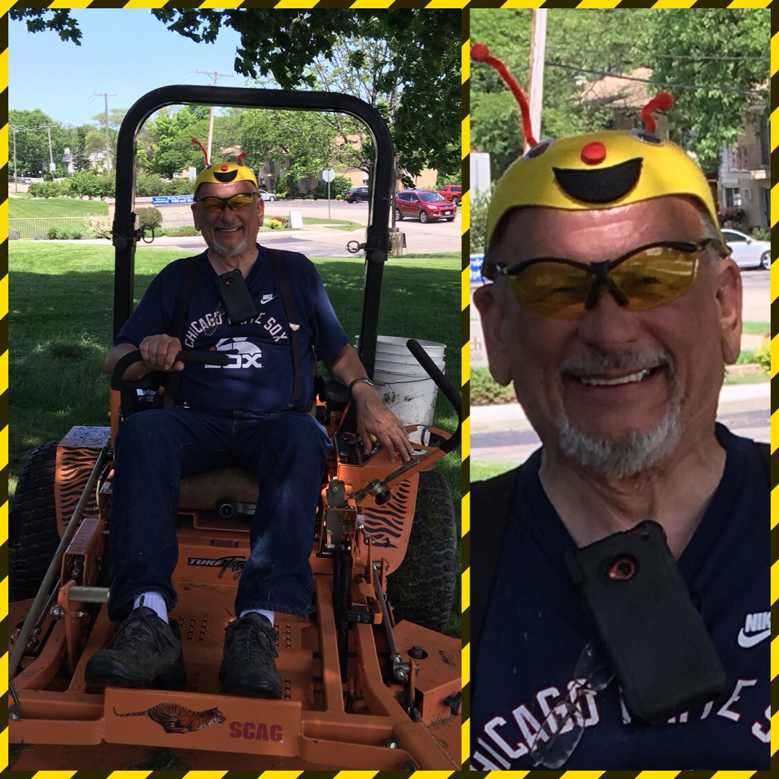 Our favorite Holmes Honeybee! We love you Mr. Frank! Thanks for making our school beautiful! #d60learns