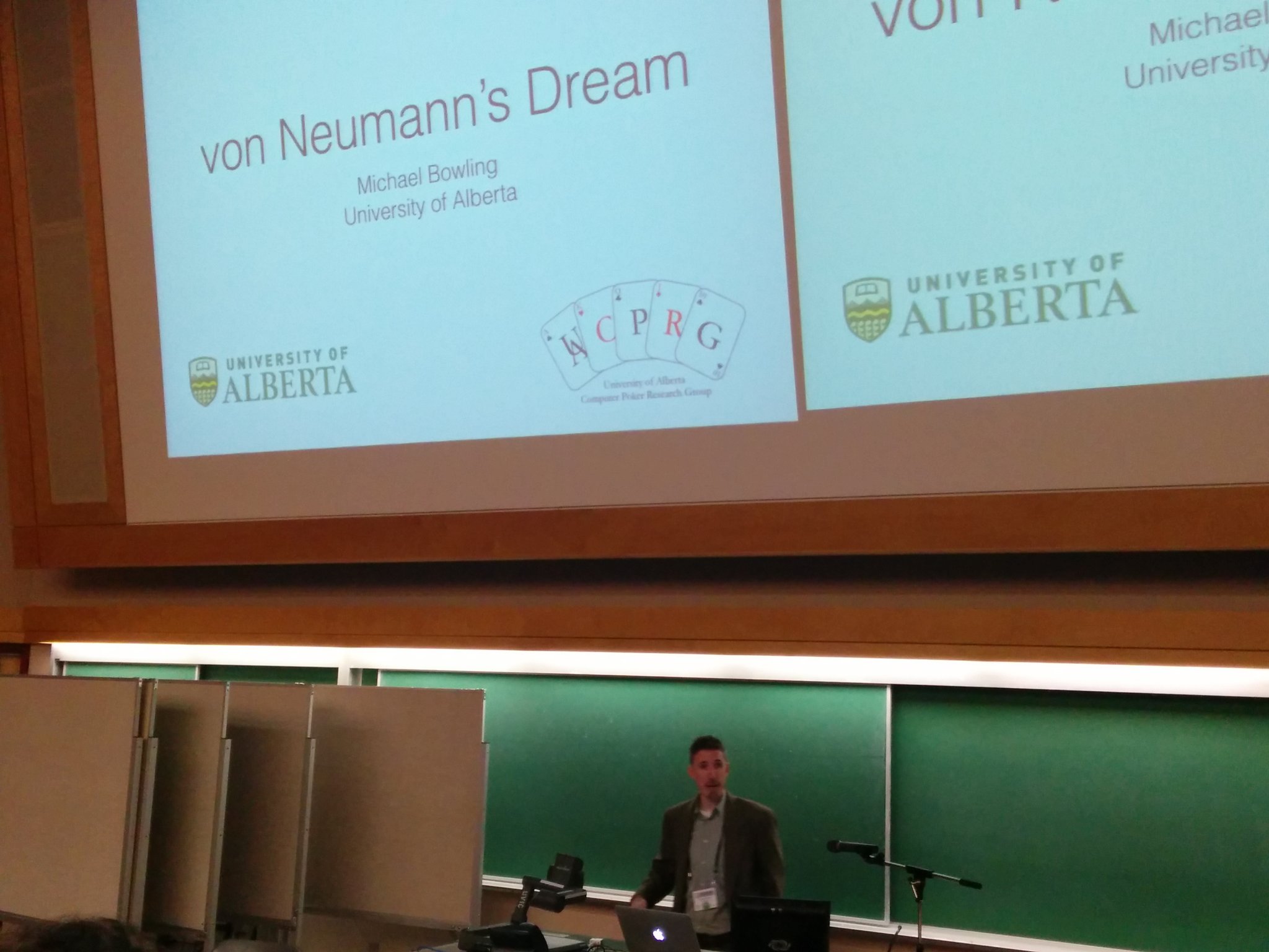 Osmar Zaiane On Twitter Canadianai2016 Keynote Michael Bowling From Aicml Ualberta Von Neumann S Dream Gametheory Computing Ai