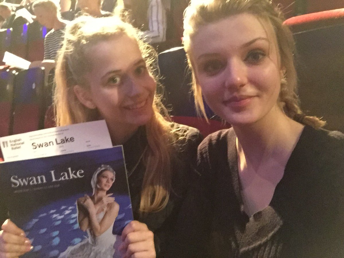 So excited to see my first ever ballet! Swan lake with @Aimee_Winch @ENBallet