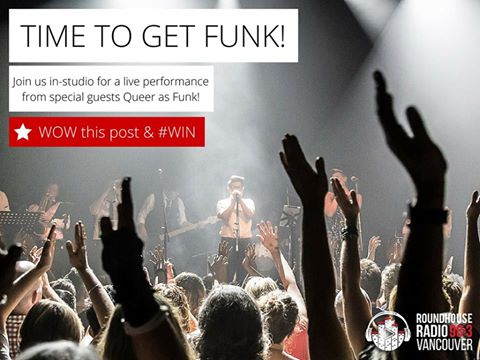 #ContestAlert Click here 2 #WIN a chance 2 catch a private performance by @Queer_As_Funk bit.ly/1RgktaF