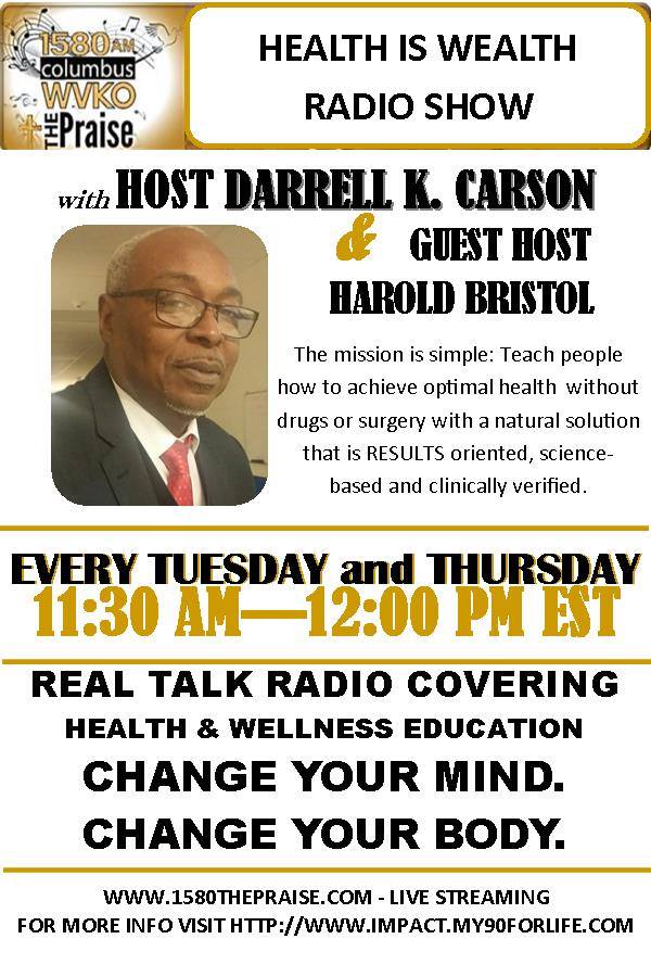carson_darrell's tweet image. Check it out every Tuesday and Thursday @ 11:30a!  Health is Wealth Radio Show! 1580 WVKO The Praise!