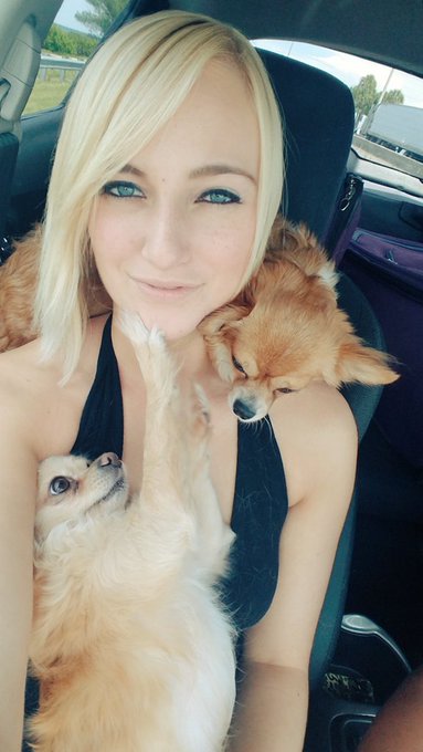 Omg so happy to be back home with my two little babies Polly and Meeka! #puppylove #kisses #lovesofmylife<a href="/tag/kisses"class="tags"><span>#kisses</span></a><a href="/tag/puppylove"class="tags"><span>#puppylove</span></a><a href="/tag/lovesofmylife"class="tags"><span>#lovesofmylife</span></a>