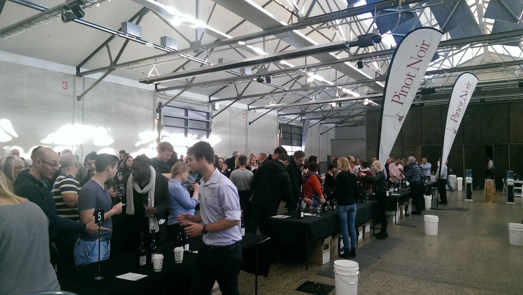 MacleanBay's tweet photo. Pumped for another big day at the @WineSouthTas #TRWW. Yesterday was frenetic. Photo via @ReganDrew #wine #editas https://t.co/gAhxyn8MF1