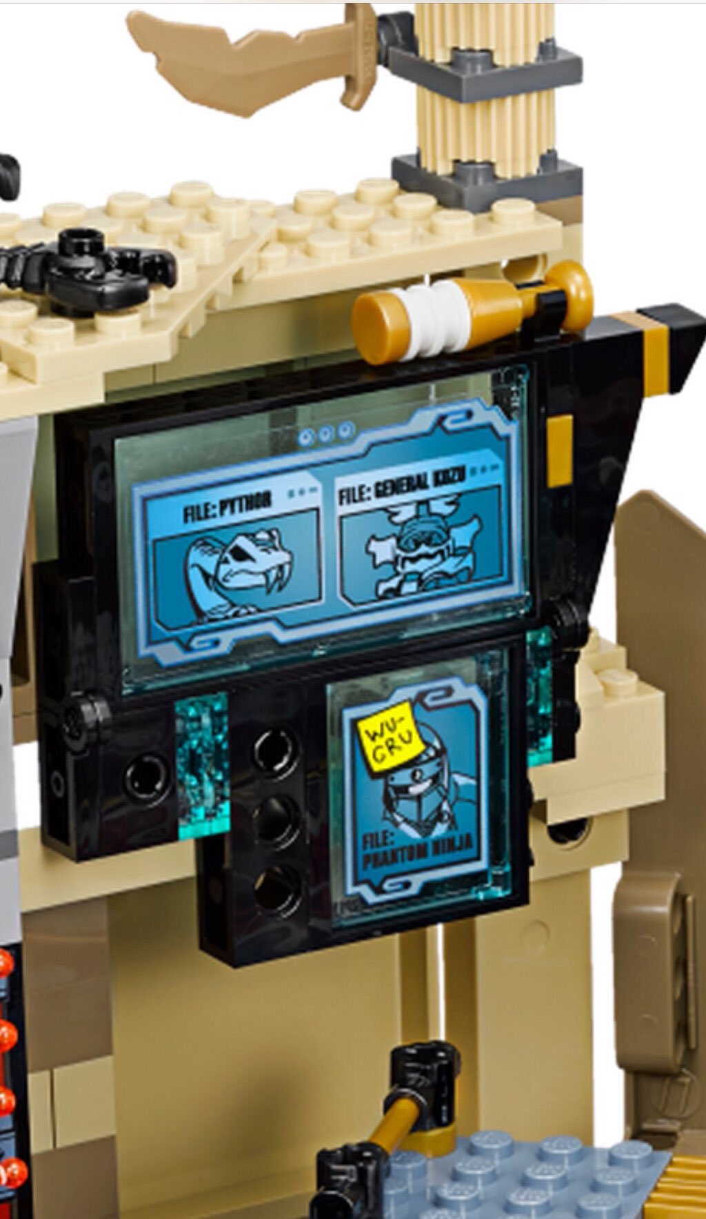 LEGO Ninjago News on X Special part of the Samurai X Cave shows a Phantom Ninja with a Wu crew sign on it. https t jEOUL5IMHC X