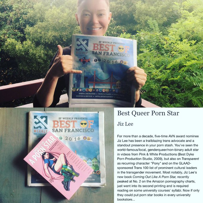 Thanks @SFWeekly for the honor! I'm grateful for the recognition, encouragement and support https://t<a class="tags" target="_blank" title="On Twitter" href="/?out=eyJ0eXAiOiJKV1QiLCJhbGciOiJIUzUxMiJ9.eyJpYXQiOjE3MjE4OTE4MDYsImlzcyI6InR3cG9ybnN0YXJzLmNvbSIsIm5iZiI6MTcyMTg5MTgwNiwiZXhwIjoxNzUzNDI3ODA2LCJyZWRpcmVjdF91cmwiOiJodHRwczovL3R3aXR0ZXIuY29tL1NGV2Vla2x5In0.65ULWHw7dhG61hftYRYxLuRw70ccBEzqtVoz_QkhKif_x08gXg-b8rtMDFt1bhOCSwYmupkyYuNgxDLG7eFHAg">@SFWeekly</a><a href="/tag/hair"class="tags"><span>#hair</span></a><a href="/tag/gender"class="tags"><span>#gender</span></a><a href="/tag/genderqueer"class="tags"><span>#genderqueer</span></a>