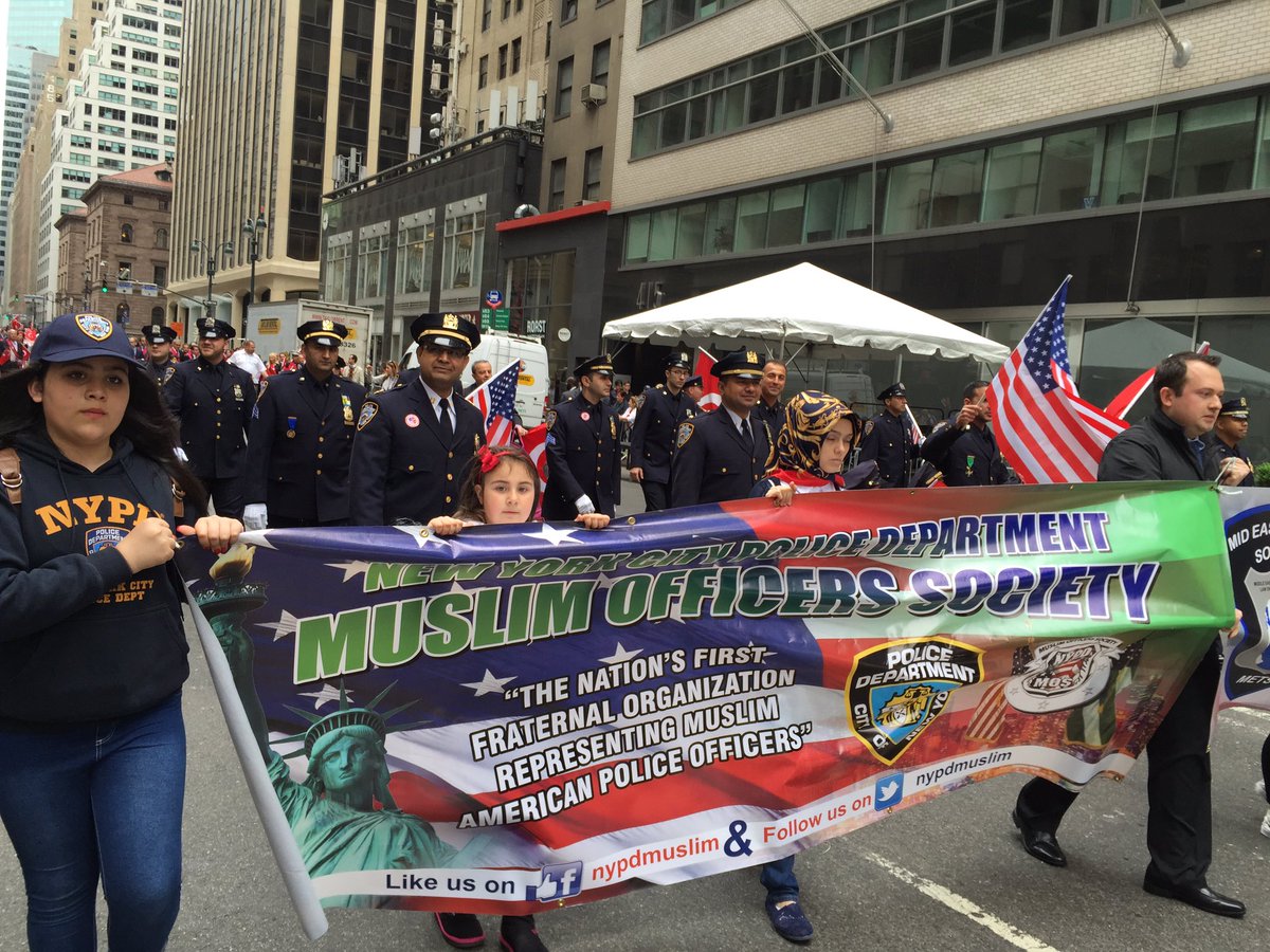 NYPDMuslim's tweet photo. Marching proudly at the annual #TurkishDayParade in #NYC with @MidTurkic society beautiful display of rich culture https://t.co/q7YjweDecO