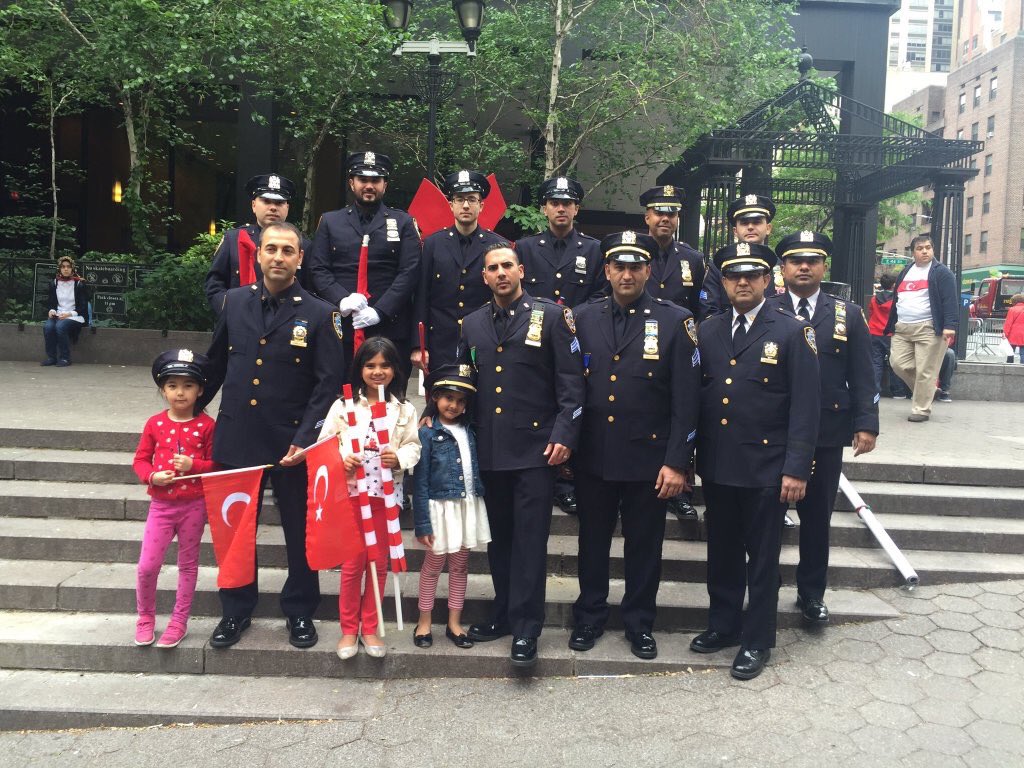 NYPDMuslim's tweet photo. Marching proudly at the annual #TurkishDayParade in #NYC with @MidTurkic society beautiful display of rich culture https://t.co/q7YjweDecO