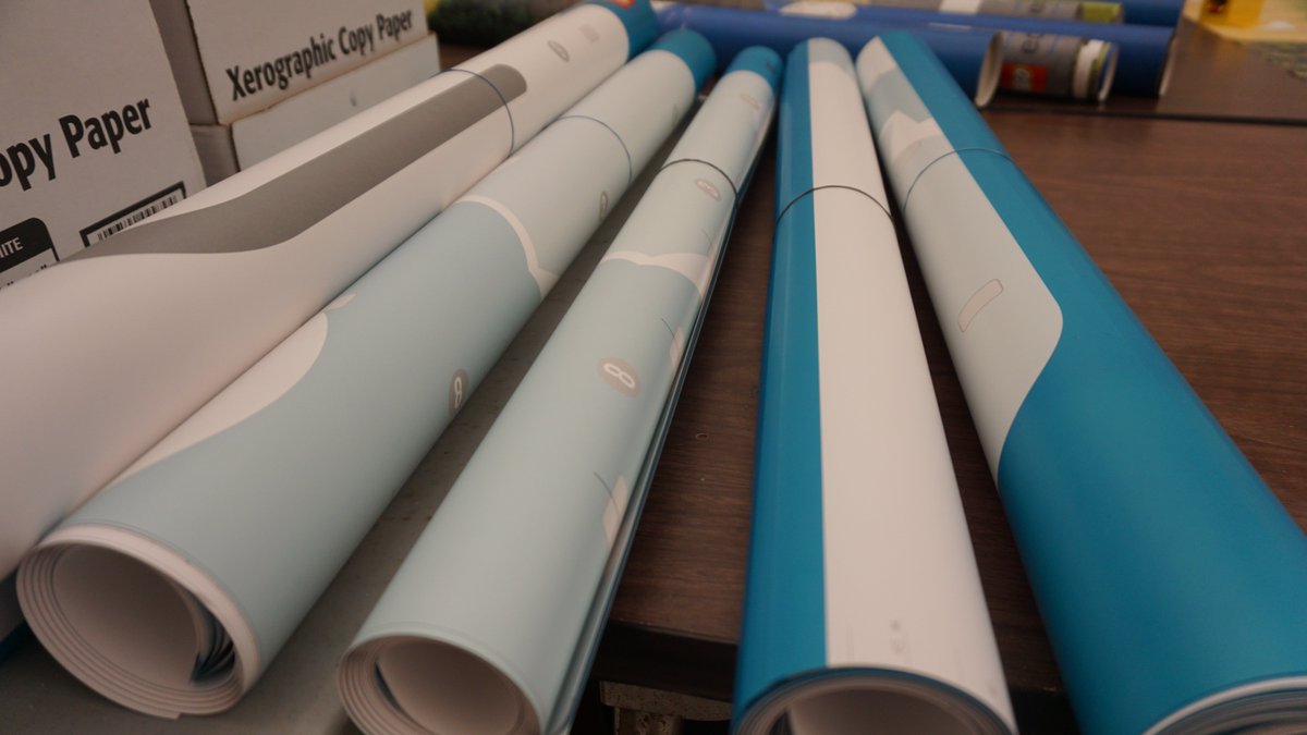 ftcteam5466's tweet photo. Trying to figure out how to get these paper mats to Kenya without crushing them... #problemsolving #FIRSTinKenya https://t.co/N0VVQqdoRh