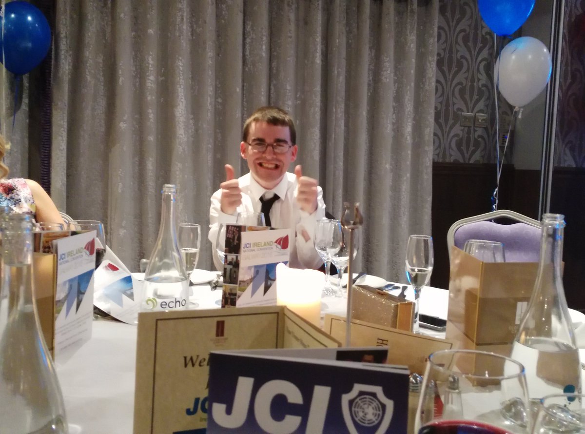 JCIDonegal's tweet image. One of award winners @seamus_mcgrory at our national TOYP awards in Clontarf #meetlearngrow