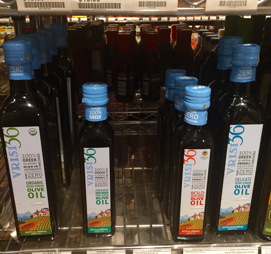 FlyingOliveFarm's tweet photo. And we are completely out of @Vrisi36 Bold #lakonian large bottles. One lone #oregano infused left.  @southernseason https://t.co/Gs7j0ASN7z