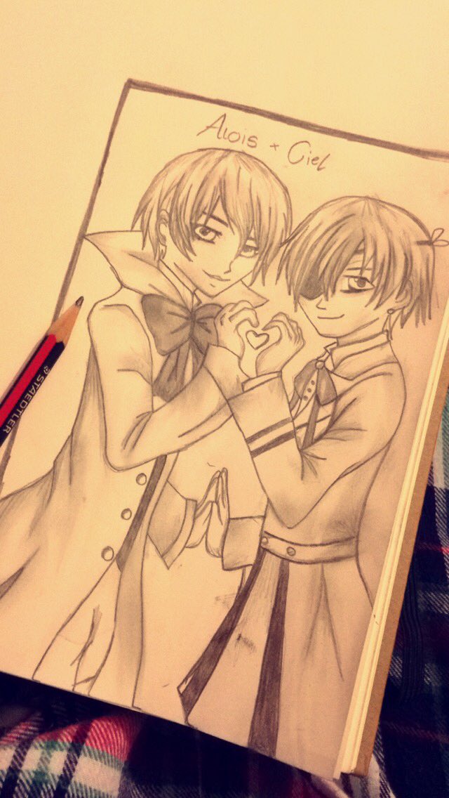 luna_lonewolf's tweet photo. So I decided to draw me and my dearest ❤️ @Rockyraquel122 #blackbutler https://t.co/esrbaotey5
