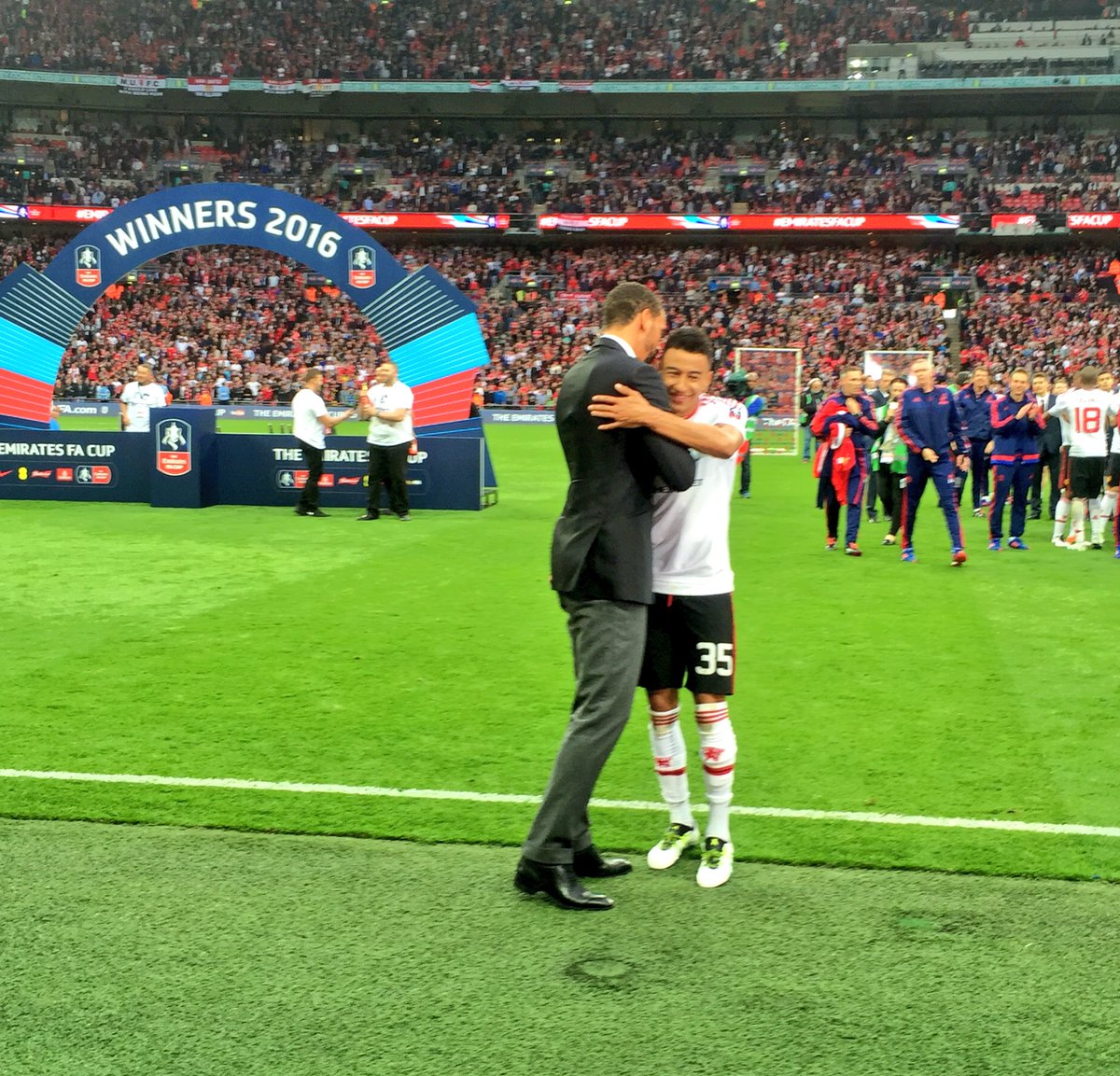 Match winner... Joke of a finish! #MUFC 🏆