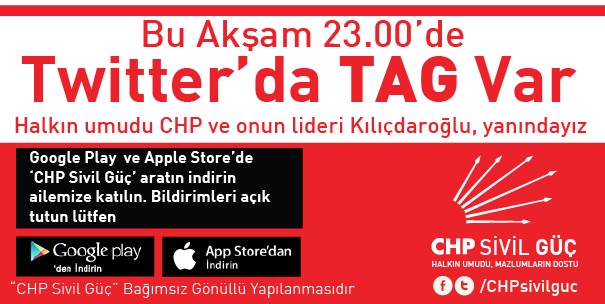 OzlemAgirmanTR's tweet photo. Bu Akşam 23.00’de Twitter’da TAG Var. Halkın umudu CHP ve onun cesur yürek lideri Kılıçdaroğlu'nun, yanındayız. https://t.co/rBDXr1aT6x
