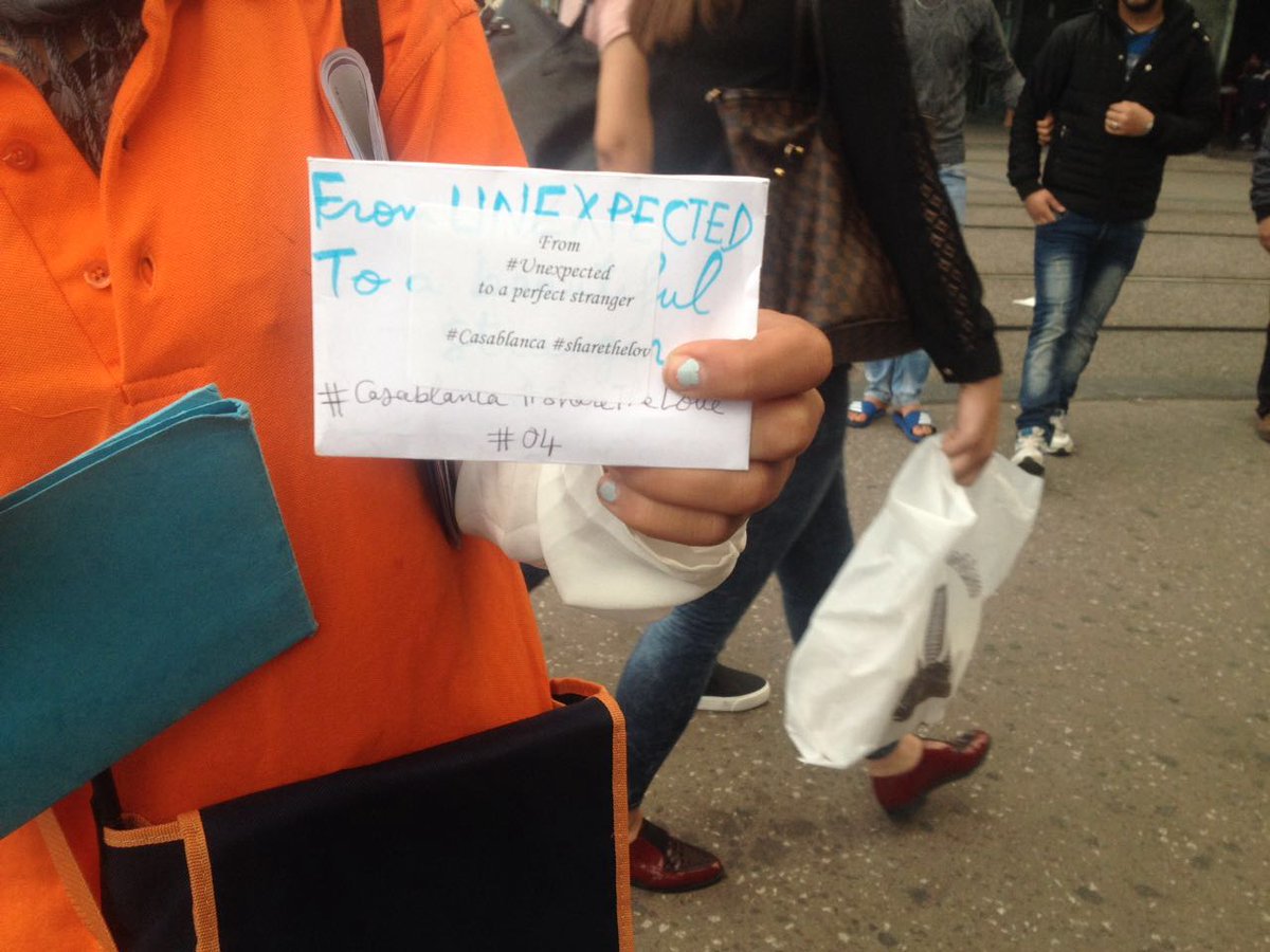 unexpectedorg's tweet photo. Letters, letters everywhere!! 
From Unexpected  to a beautiful stranger...
 #casablanca #ShareTheLove #unexpected https://t.co/aAsdKoXmjj