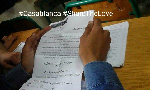 unexpectedorg's tweet photo. Letters, letters everywhere!! 
From Unexpected  to a beautiful stranger...
 #casablanca #ShareTheLove #unexpected https://t.co/aAsdKoXmjj