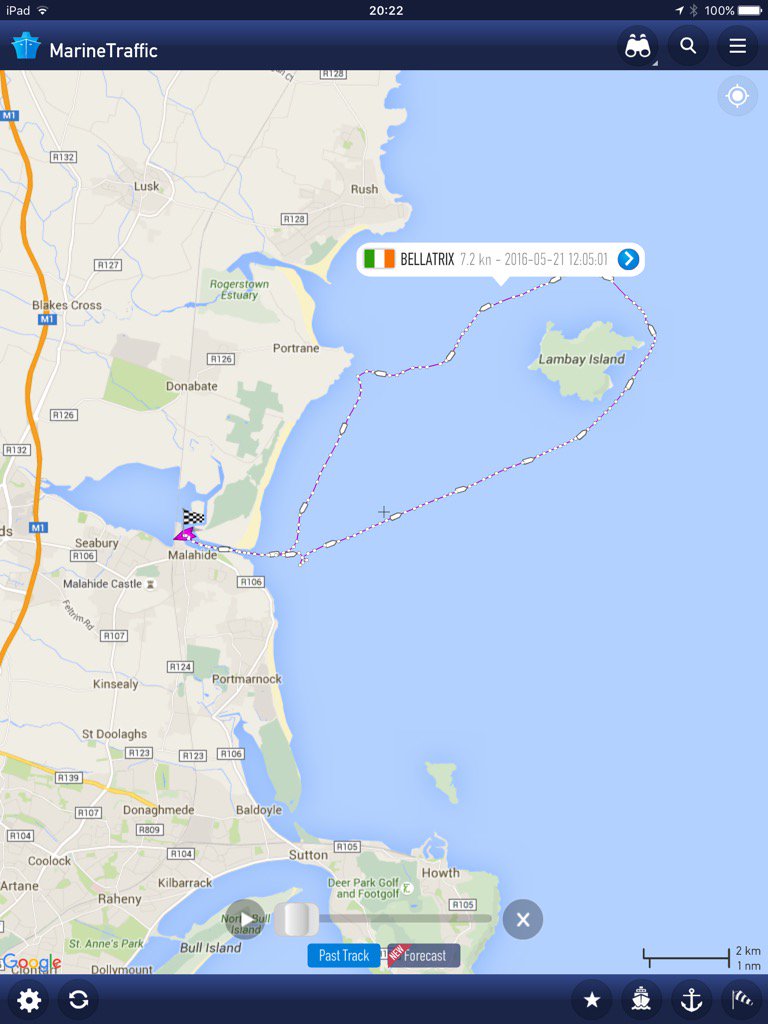 petercunning's tweet photo. Super sail today. Even assisted Dublin coastguard in searching for a lost doggie. #howthcoastguard #Ais https://t.co/XxSJfba65z