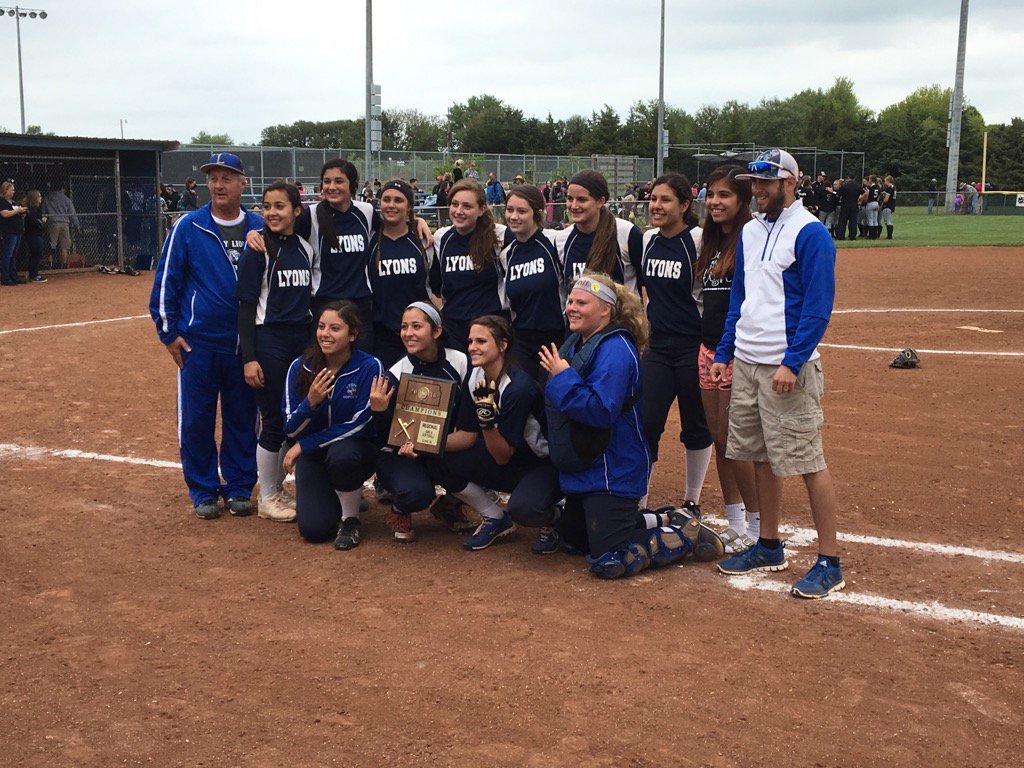 Kelly_Nusser's tweet photo. Regional Champs!! 4 years in a row! Congrats Lady Lions - Good Luck next week!! #LyonsSchools @LyonsSuptBDay https://t.co/flEdsGqTqL