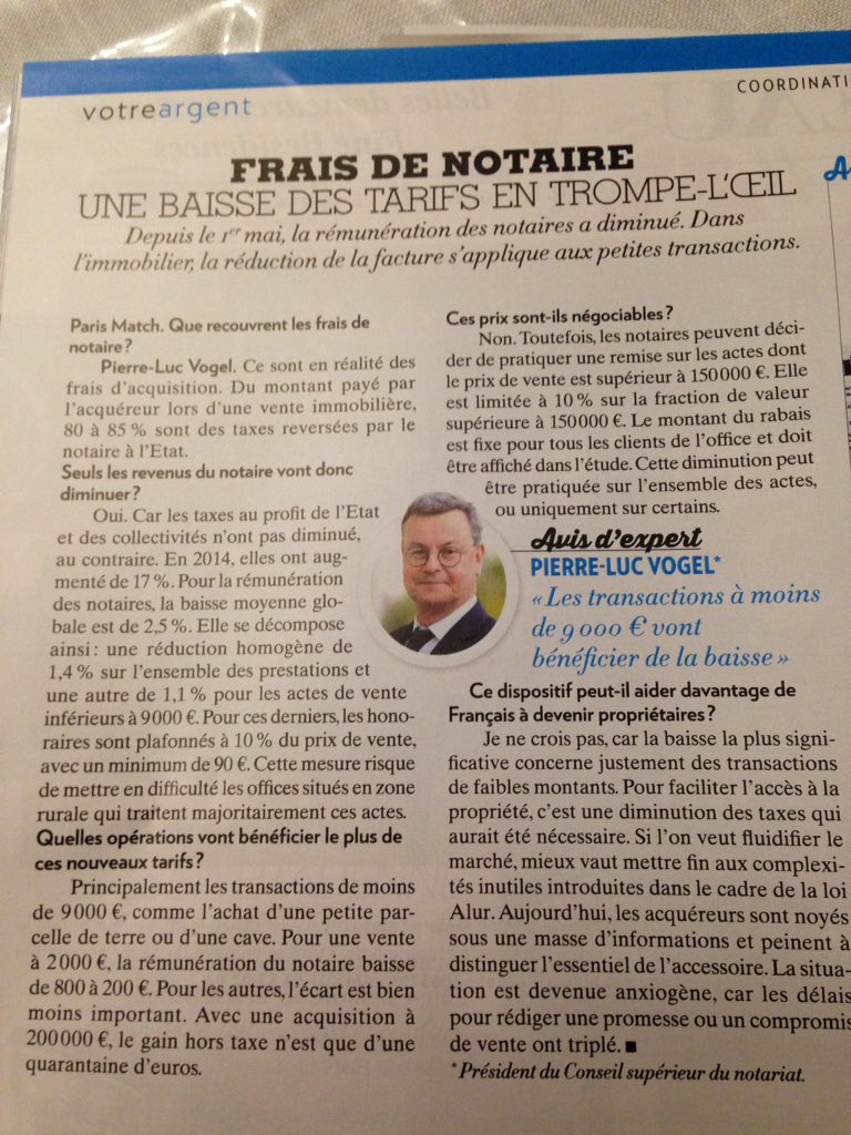 MeMagnan's tweet photo. Une baisse du tarif des #notaires en trompe-l'œil par Pt Vogel cc @Notaires_CSN @NotairesdeParis @PresseNotaires https://t.co/TqP9L3xcfp