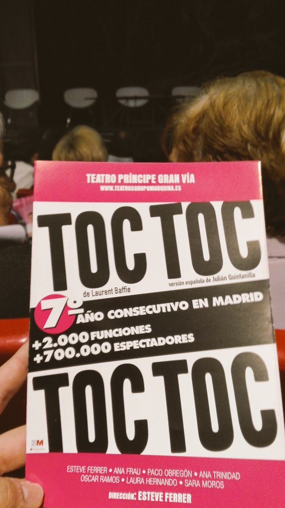 SoyDavidInsua's tweet photo. #TocToc7 está a punto de cerrar su séptimo año consecutivo de éxito en Madrid y no es para menos🎉🎆 Risas aseguradas. https://t.co/oIaquOEp6t