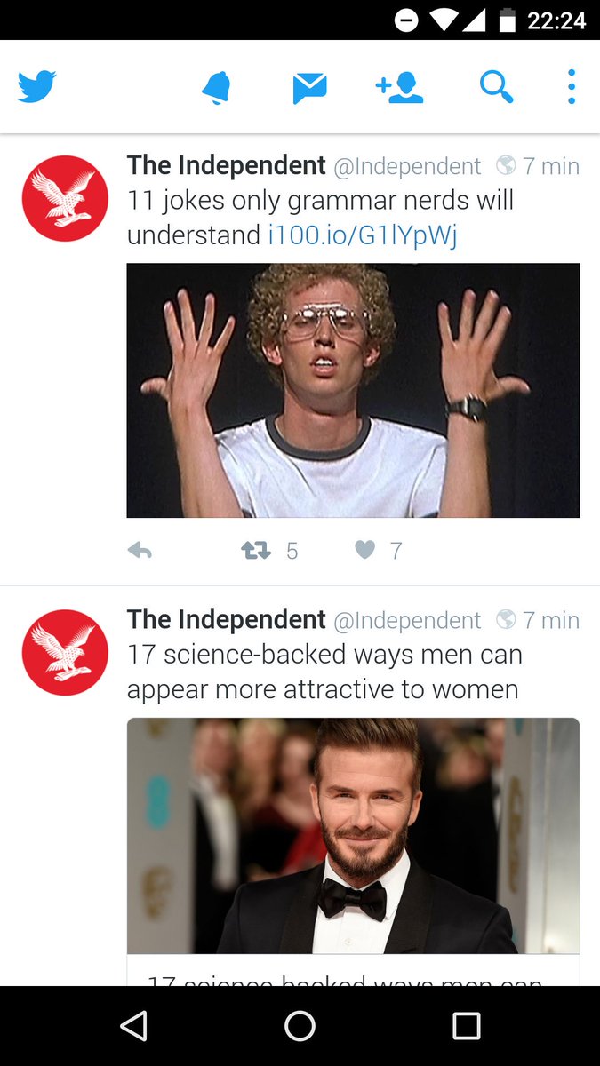 Dává @Independent na svůj feed i něco jiného než clickbaity? #clickbaitmadness