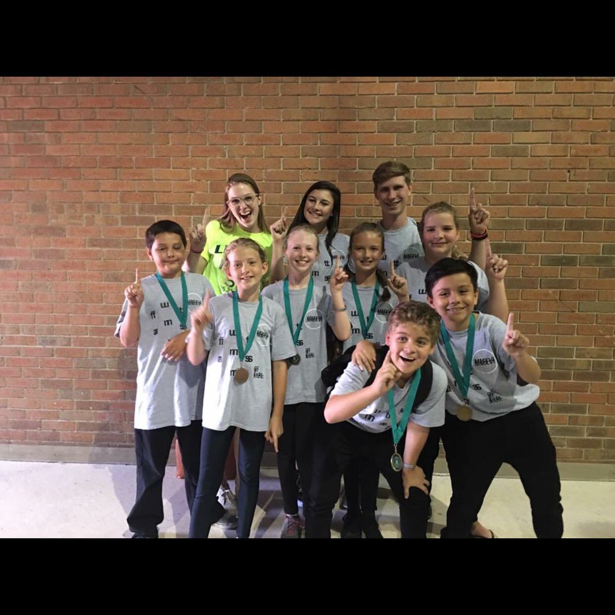 zachwoool's tweet photo. Proud of these kids! "Judges choice" at fun arts today! Two years in a row! #BabyGold #BacktoBack https://t.co/8erWoGm2Ib