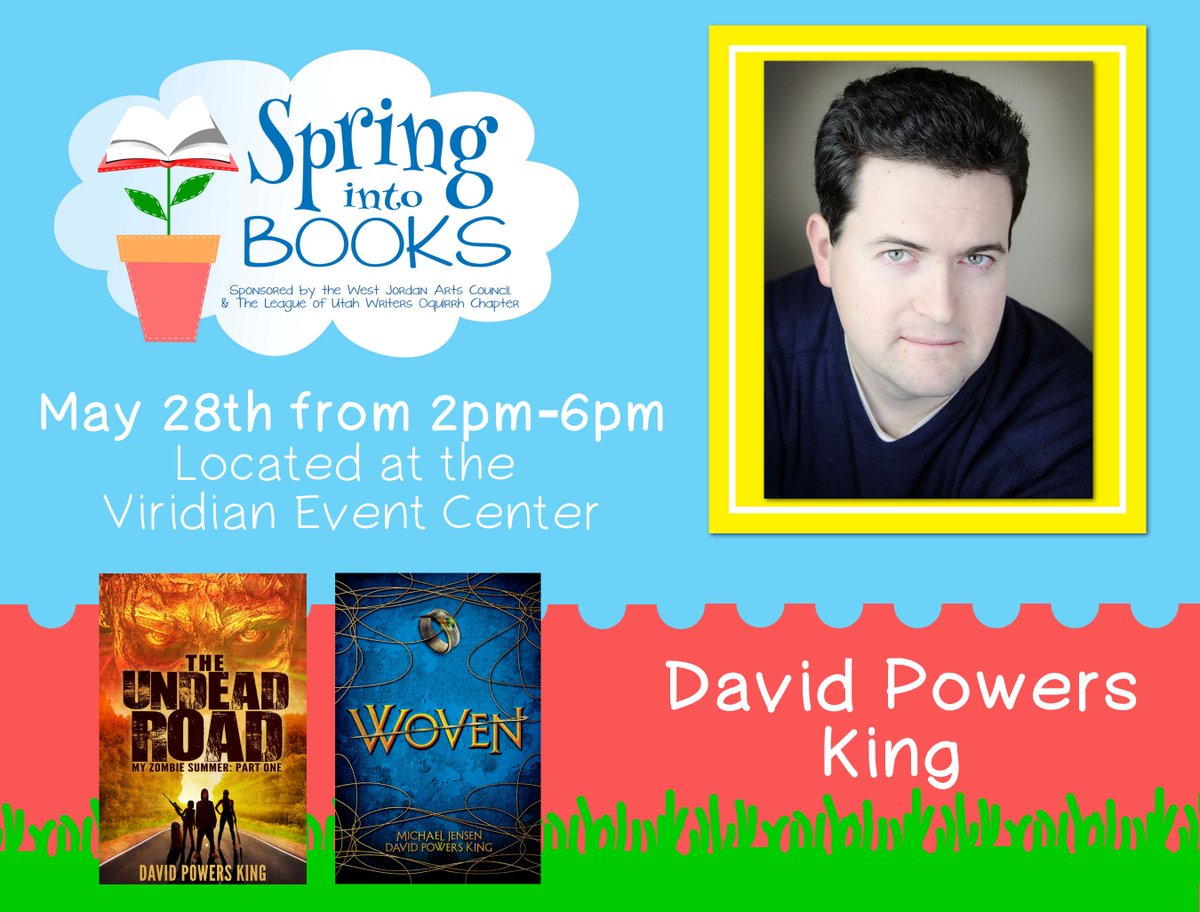 davidpowersking's tweet photo. You like to #SpringintoBooks? I'll be signing and teaching at the Viridian Center this 28th, 2-6 PM. Come say hi! https://t.co/o85jgIGANE