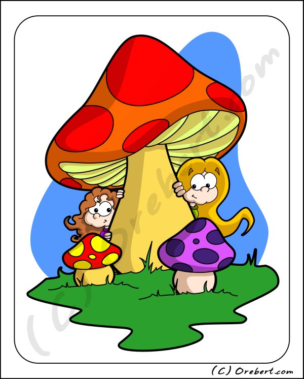 Orebert's tweet image. Lula, Noa y unas setas.