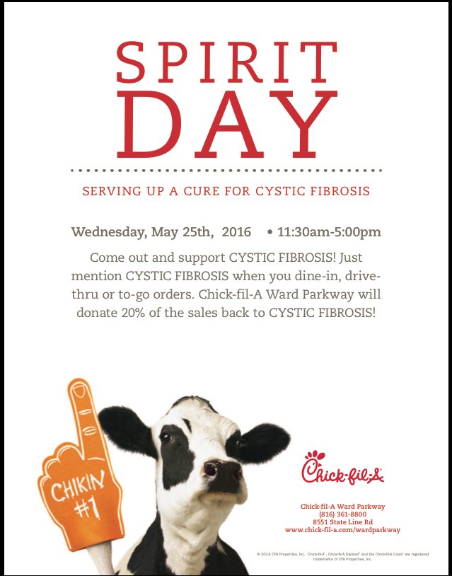 ServingUpACure's tweet photo. Chick Fil A day is only 4 days away! Make sure to drop by to treat yourself as a finals study break! https://t.co/1mQPOV5Ffn