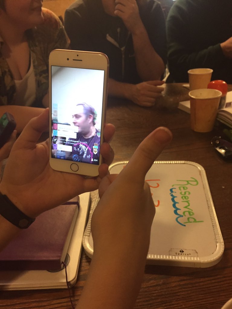 capn_madd_katt's tweet photo. #SeattleCritter meetup watching @executivegoth on Periscope https://t.co/wfLX1isYwC