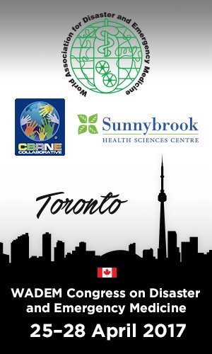 WADEM_PDM's tweet image. 20th WADEM Congress on Disaster and Emergency Medicine 2017: Toronto Canada. ow.ly/OAeU300lFrw