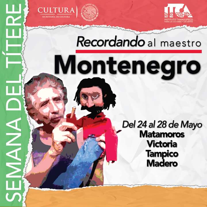 Elinllb's tweet photo. Haciendo a los niños reír, pensar y sentir, titiriteros tamaulipecos honrarán la memoria del Mtro. Jorge Montenegro. https://t.co/9qFlZ1vkho