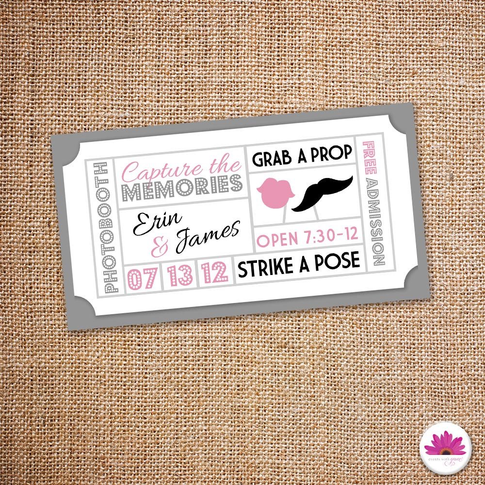 EventsWithGrace's tweet photo. Photo booth ticket favor (Digital file) https://t.co/BSkyB3pyt3 #etsy #CustomizedTickets https://t.co/4ldi50TPPy