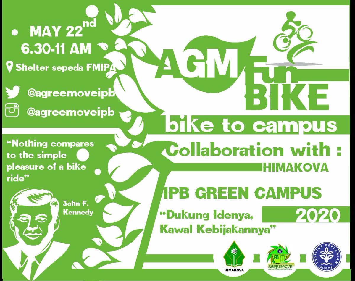 Semangatt pagi greeners
Fun Bike 2016 dihadapan mata yuk jangan lupa dateng