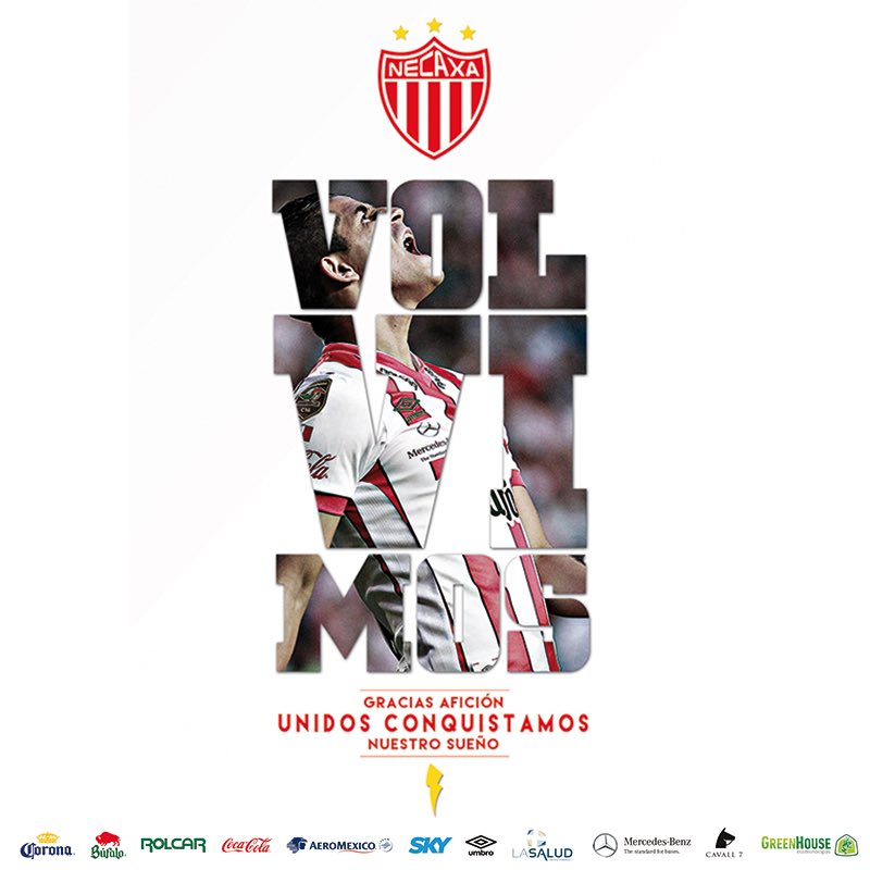 ClubNecaxa's tweet photo. ¡Termina el partido! ¡Sooooomos de primeeeera! @LIGABancomerMX https://t.co/JvJuOFJL3q