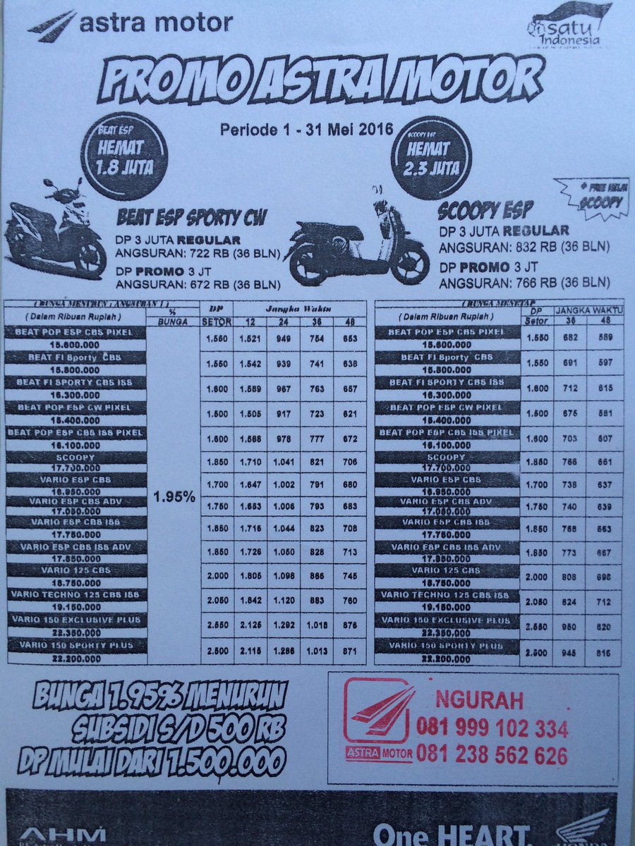 waheee_'s tweet photo. Dapatkan promo DP murah di Astra Motor Gn. Sanghyang! https://t.co/bAClCdfsjw