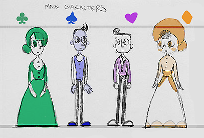JamesOrthII's tweet photo. Early concept art for main characters. #Alison would be the 5th. #screenshotsaturday #TossUPdev #gamedev #indiedev https://t.co/OoDPA1yxUw