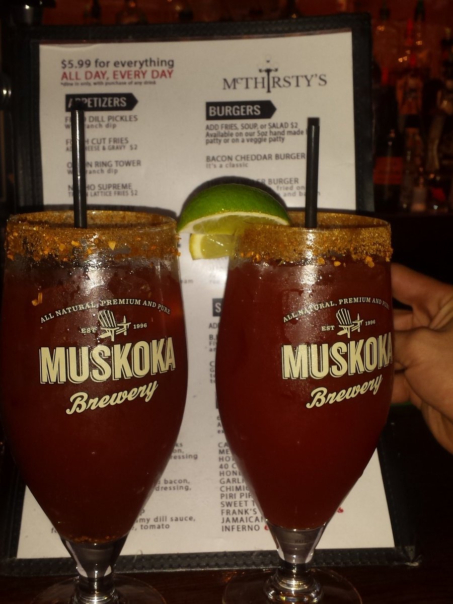 RobynnBeazley's tweet photo. Hot damn! Officially Best Ceasers in town! & I think tried'm all @McThirstys #pinupcutie #bartender #damngoodceaser https://t.co/jr6n7VT5zS