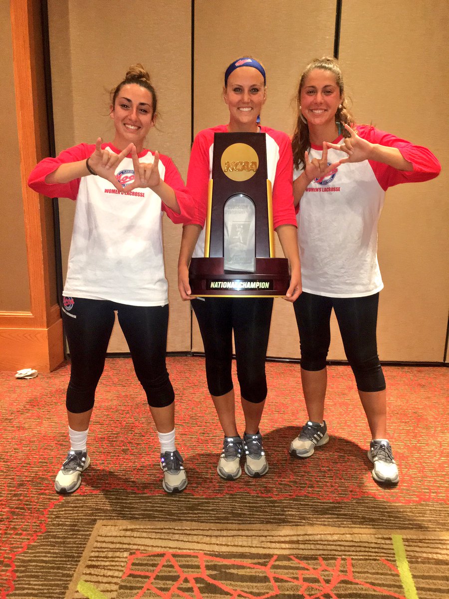 DeltaSigmaPiFSC's tweet image. We are one proud brotherhood! Way to go Brothers Gately, Gilfedder, and Brodbeck! NCAA D2 Women&apos;s Lax Champs!