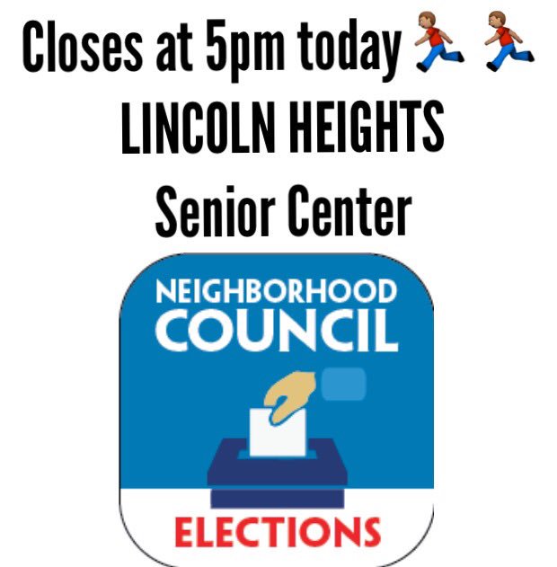 dtlabikers's tweet photo. LH 👨‍👩‍👧‍👦 vote today at Senior Center in #Lincolnheights. 😎 closes today 5pm 🏃🏽
#Elections2016 #techla  #empowerla https://t.co/fjGZJVBM73